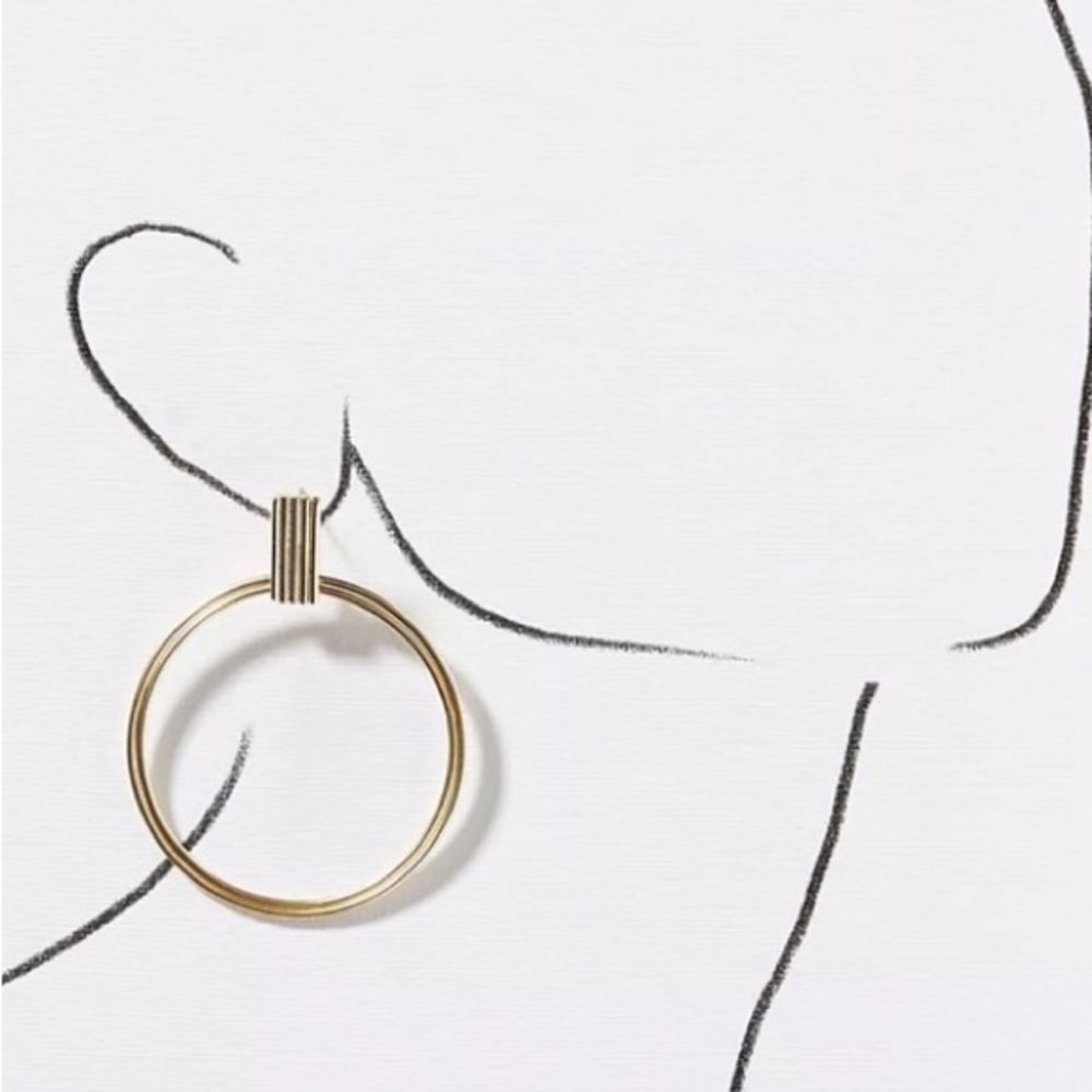 Anthropologie Gold Dangle Earrings